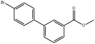 4'-溴联苯-3-甲酸甲酯 结构式