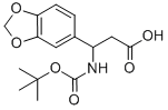3-N-BOC-3-(3,4-METHYLENEDIOXYPHENYL)PROPIONIC ACID 结构式