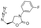 (5R)-5-(叠氮甲基)-3-(3-氟苯基)-2-恶唑烷酮 结构式