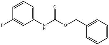 (3-氟苯基)氨基甲酸苄酯 结构式