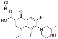 (S)-Lomefloxacin hydrochloride 结构式