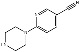 6-(哌嗪)吡啶-3-甲腈 结构式