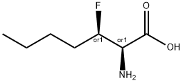 Heptanoic acid, 2-amino-3-fluoro-, (R*,R*)- (9CI) 结构式