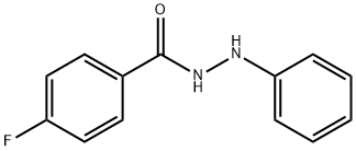 p-Fluorobenzoic acid 2-phenylhydrazide 结构式