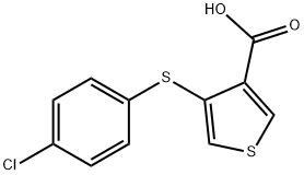 4-[(4-氯苯基)硫代]噻吩-3-羧酸 结构式
