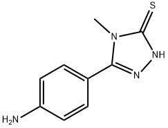 5-(4-氨基苯基)-4-甲基-2,4-二氢-3H-1,2,4-三唑-3-硫酮 结构式