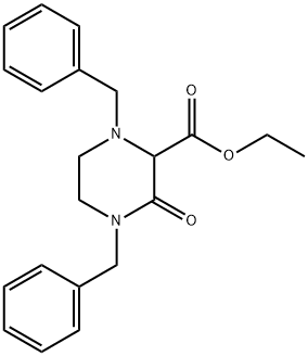 1,4-二苄基-3-氧代哌嗪-2-羧酸乙酯 结构式