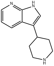 4-{1H-吡咯并[2,3-B]吡啶-3-基}哌啶 结构式