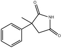 2-甲基-2-苯基琥珀酰亚胺 结构式
