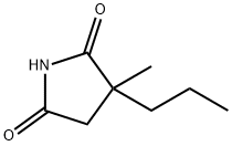 alpha-甲基-alpha-丙基琥珀酰亚胺 结构式