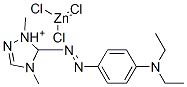 5-[[4-(diethylamino)phenyl]azo]-1,4-dimethyl-1H-1,2,4-triazolium trichlorozincate(1-) 结构式