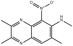 2,3-DIMETHYL-5-NITRO-6-METHYLAMINO-7-METHYL-QUINOXALINE 结构式