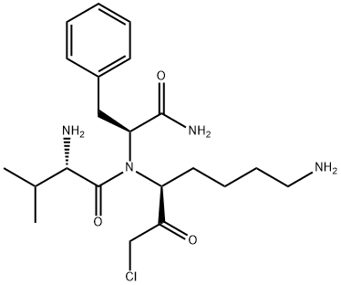 2-amino-N-(6,10-diamino-4-chloro-3,5-dioxo-1-phenyl-decan-2-yl)-3-meth yl-butanamide 结构式