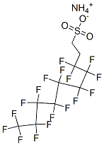 1-Decanesulfonic acid, 3,3,4,4,5,5,6,6,7,7,8,8,9,9,10,10,10-heptadecafluoro-, ammonium salt 结构式