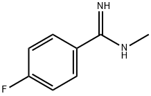Benzenecarboximidamide, 4-fluoro-N-methyl- (9CI) 结构式