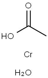 铬(II)乙酸,二聚体单水合物 结构式