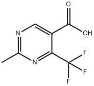 2-甲基-4-三氟甲基嘧啶-5-甲酸 结构式
