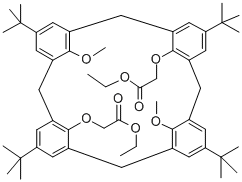 O(1),O(3)-双(乙酸基甲基)-O(2),O(4)-二甲基对叔丁基杯芳烃 结构式