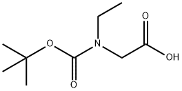 BOC-N-乙基甘氨酸 结构式