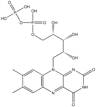 riboflavin 5'-pyrophosphate 结构式