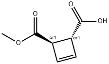 3-Cyclobutene-1,2-dicarboxylicacid,monomethylester,trans-(9CI) 结构式