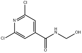 N4-HYDROXYMETHYL-2,6-DICHLOROISONICOTINAMIDE 结构式