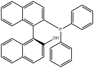 R-1,1'-联萘-2'-羟基-2-二苯膦 结构式
