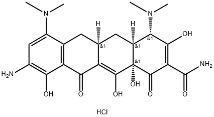 9-氨基米诺环素盐酸盐 结构式