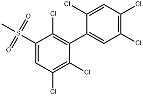 3-甲基磺酰基-2,2',4',5,5',6-六氯联苯 结构式