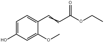 2-Propenoic acid, 3-(4-hydroxy-2-Methoxyphenyl)-, ethyl ester 结构式