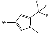 1-甲基-5-(三氟甲基)-1H-吡唑-3-氨基 结构式