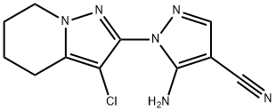 5-氨基-1-(3-氯-4,5,6,7-四氢吡唑并[1,5-A]吡啶-2-基)-1H-吡唑-4-甲腈 结构式