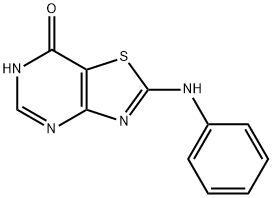 2-anilino[1,3]thiazolo[4,5-d]pyrimidin-7(6H)-one 结构式