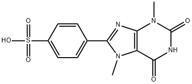 3,7-Dimethyl-8-p-sulfophenylxanthine 结构式