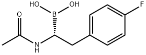 1-acetamido-2-(4-fluorophenyl)ethane-1-boronic acid 结构式