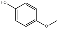 4-甲氧基酚 结构式