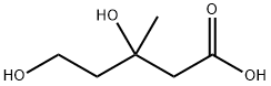 3,5-二羟基-3-甲基戊酸 结构式