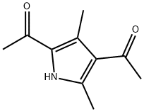 吡咯,2,4-二乙酰基-3,5-二甲基- 结构式