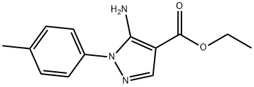 5-氨基-1-(4-甲基苯基)-1H-吡唑-4-羧酸乙酯 结构式