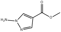 1-氨基-1H-吡唑-4-甲酸甲酯 结构式