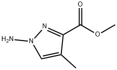 1H-Pyrazole-3-carboxylicacid,1-amino-4-methyl-,methylester(9CI) 结构式