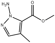 1H-Pyrazole-5-carboxylicacid,1-amino-4-methyl-,methylester(9CI) 结构式