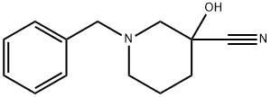 1-苄基-3-羟基哌啶-3-甲腈 结构式