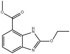 2-乙氧基苯并咪唑-7-羧酸甲酯 结构式