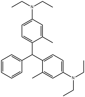 Phenylbis[2-methyl-4-(diethylamino)phenyl]methane 结构式