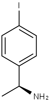 (R)-4-碘-A-甲基苯甲胺 结构式