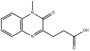 3-(3,4-Dihydro-4-methyl-3-oxoquinoxalin-2-yl)propionic acid, 3-(2-Carboxyethyl)-1,2-dihydro-1-methyl-2-oxoquinoxaline 结构式