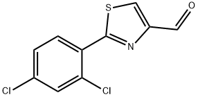 2-(2,4-DICHLOROPHENYL)THIAZOLE-4-CARBALDEHYDE 结构式