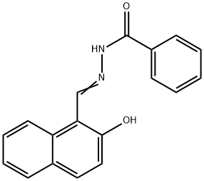 2-hydroxy-1-naphthylaldehyde benzoyl hydrazone 结构式