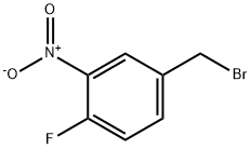 4-氟-3-硝基溴苄 结构式